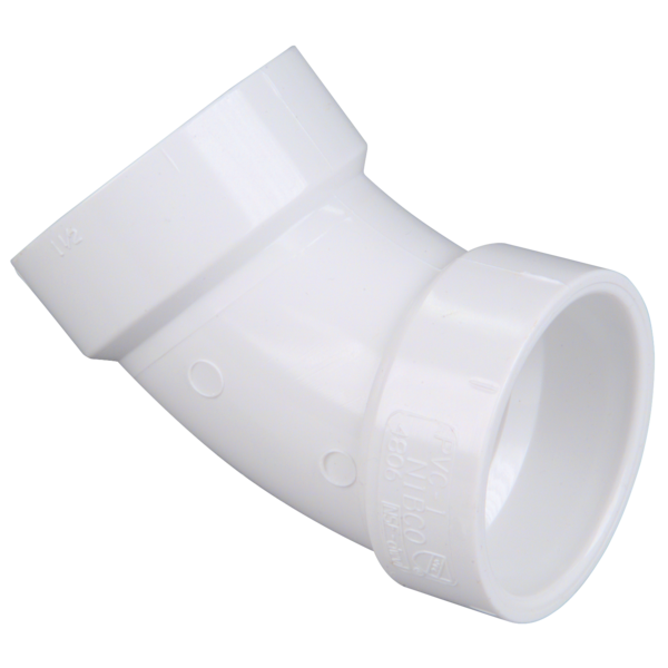 45° Elbow H x H - PVC DWV